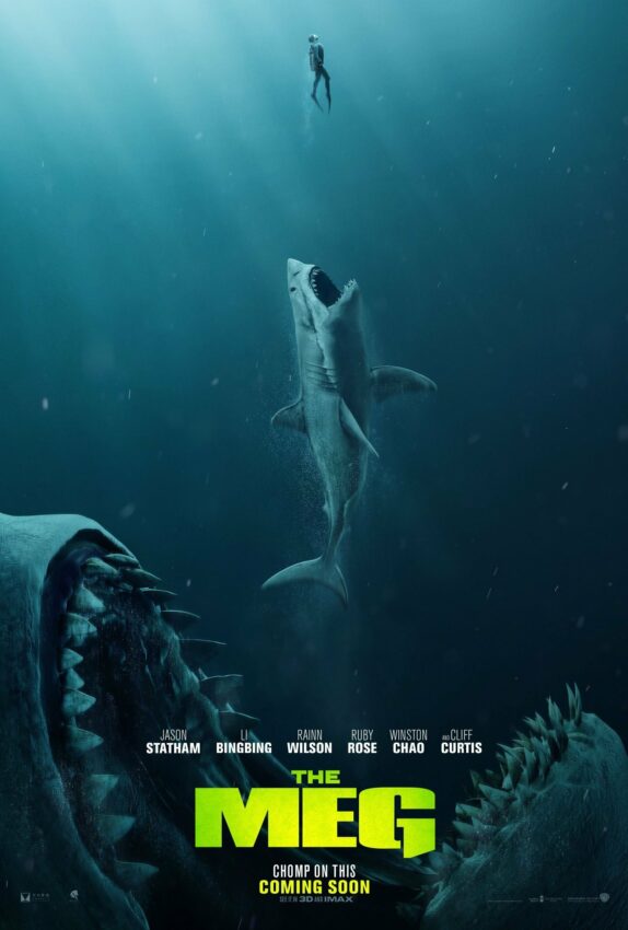 Poster du film Poster : En Eaux Troubles (The Meg) réalisé par Jon Turteltaub avec le nouveau prédateur de l'eau