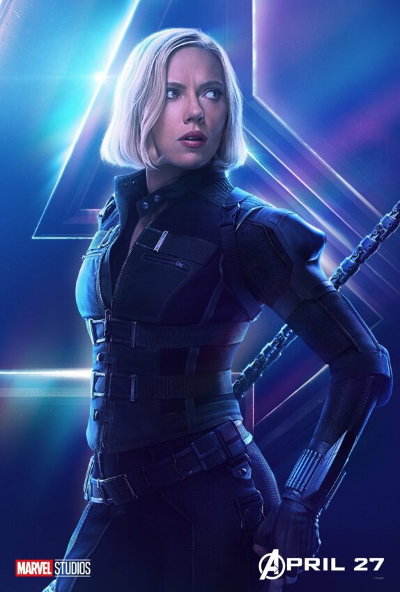 Poster du film Avengers: Infinity War avec Black Widow (Scarlett Johansson)