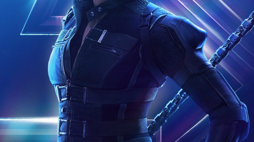 Poster du film Avengers: Infinity War avec Black Widow (Scarlett Johansson)
