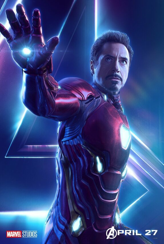 Poster du film Avengers: Infinity War réalisé par Anthony et Joe Russo avec Iron Man (Robert Downey Jr.)
