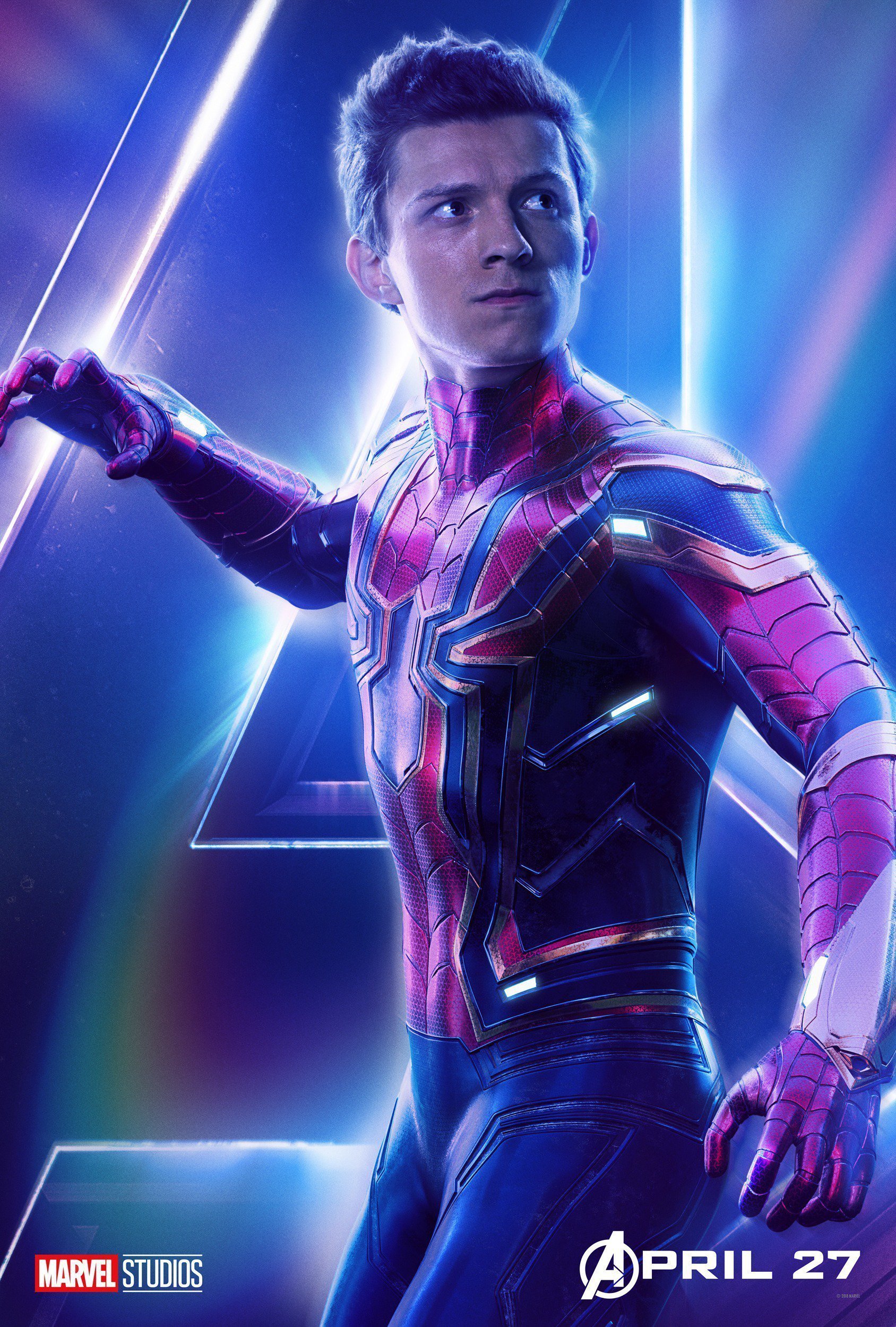 Poster du film Avengers: Infinity War avec Peter Parker alias Spider-Man (Tom Holland)