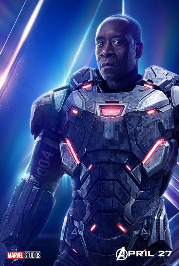 Poster du film Avengers: Infinity War avec War Machine (Don Cheadle)