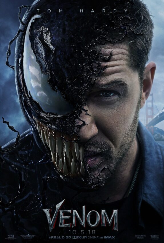 Poster du film Venom réalisé par Ruben Fleischer avec Tom Hardy et le symbiote