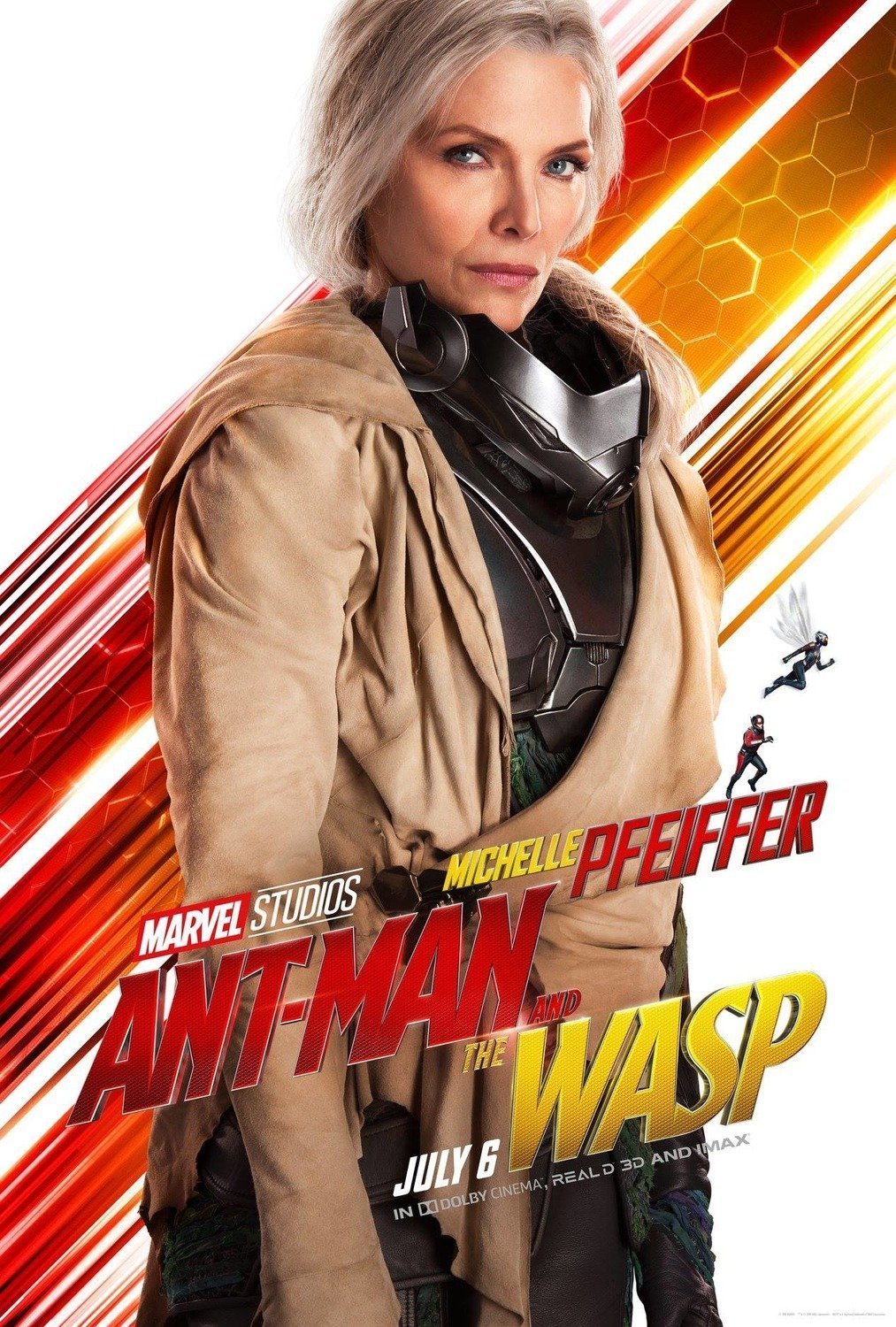 Poster du film Ant-Man et la Guêpe avec Janet Van Dyne (Michelle Pfeiffer)