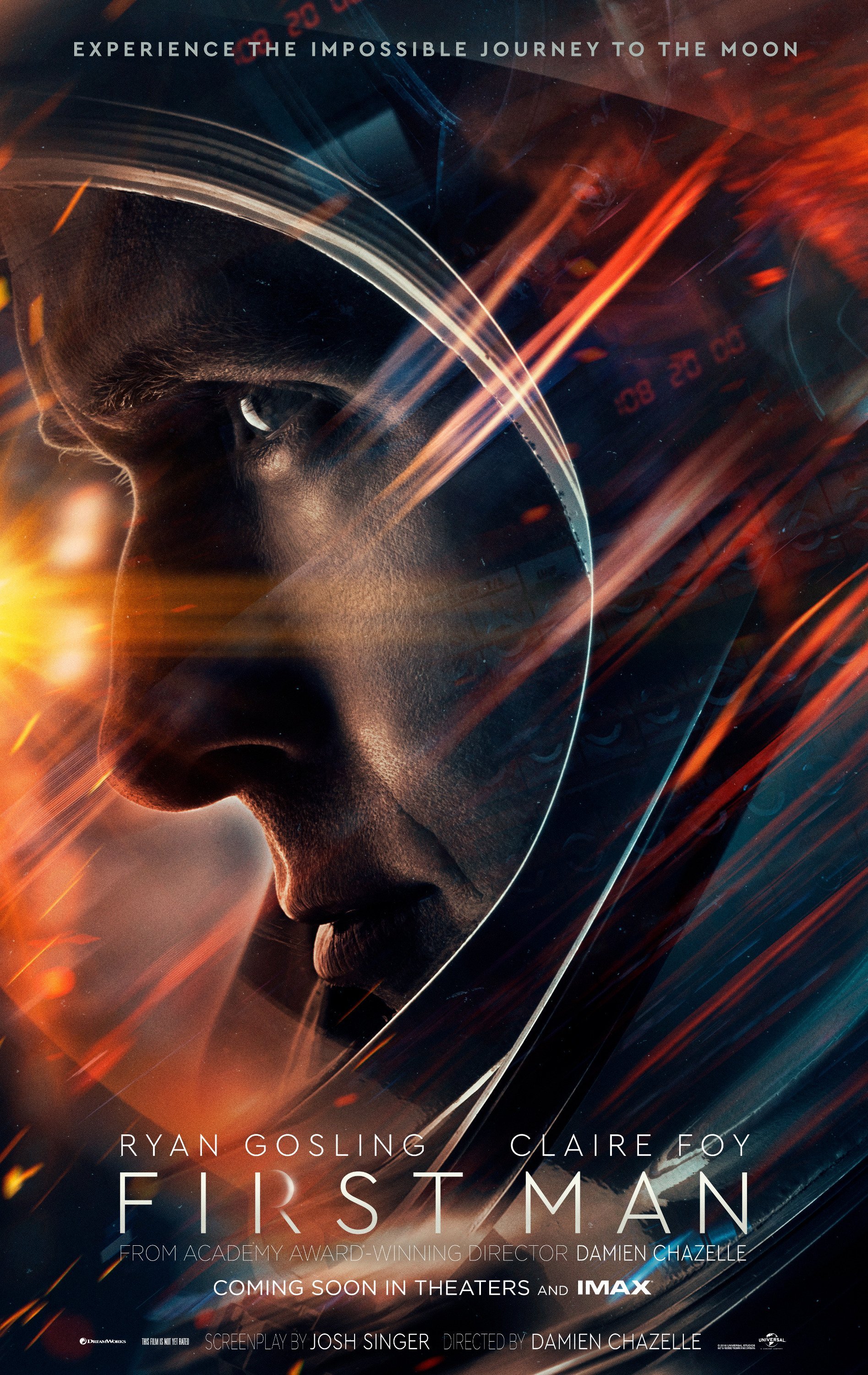 Poster teaser pour le film First Man – Le premier homme sur la lune avec Ryan Gosling
