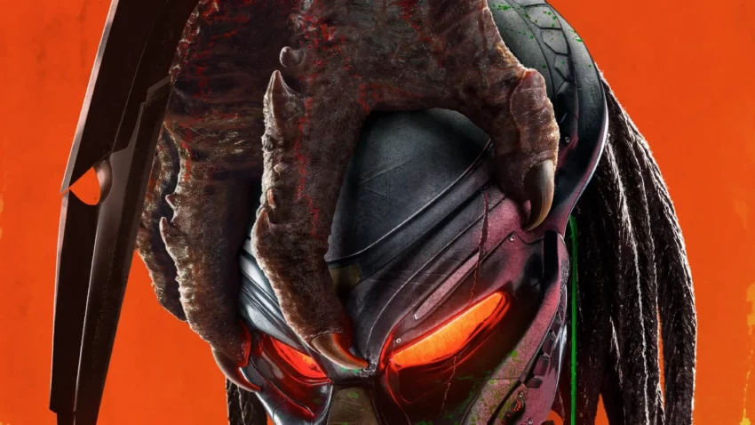 Poster du film The Predator (2018) réalisé par Shane Black avec la tagline "The hunt has evolved".