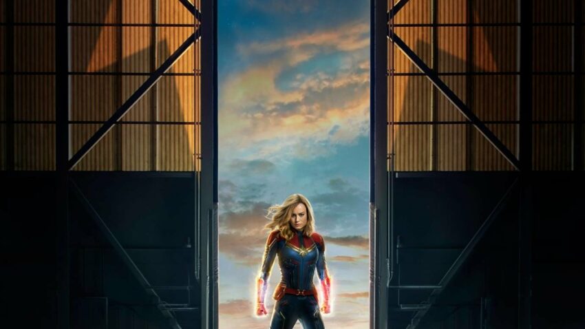 Poster teaser du film Captain Marvel avec Brie Larson