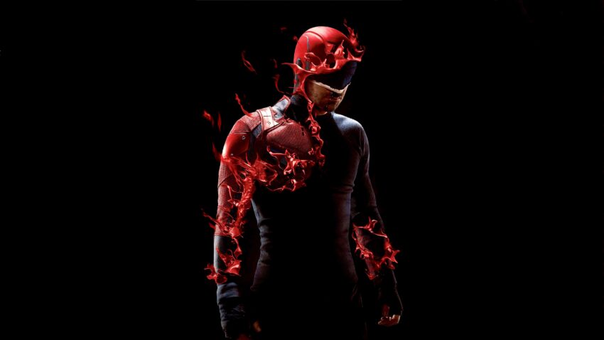 Bannière de la troisième saison de la série Daredevil dirigée par Erik Oleson avec Matt Murdock
