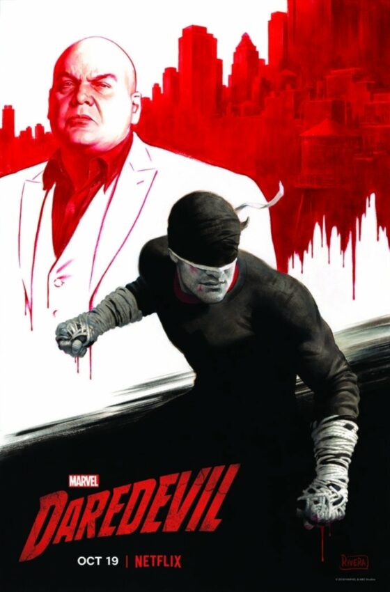 Poster de la troisième saison de la série Daredevil dirigée par Erik Oleson pour la New York Comic Con 2018