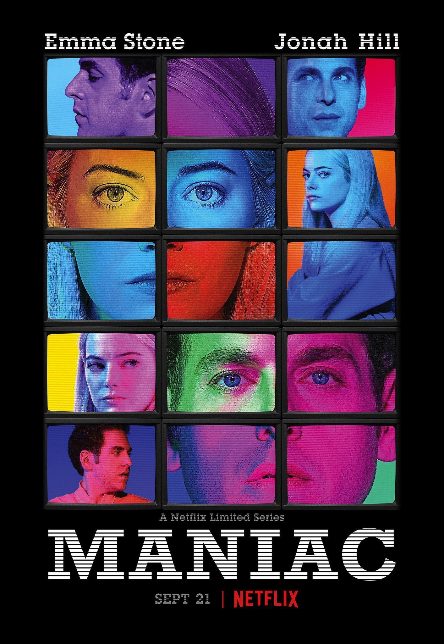 Poster de la mini-série Maniac pour Netflix