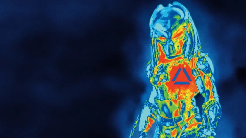 Bannière du film The Predator réalisé par Shane Black avec Boyd Holbrook, Trevante Rhodes, Jacob Tremblay, Keegan-Michael Key, Olivia Munn, Thomas Jane, Alfie Allen et Sterling K. Brown.