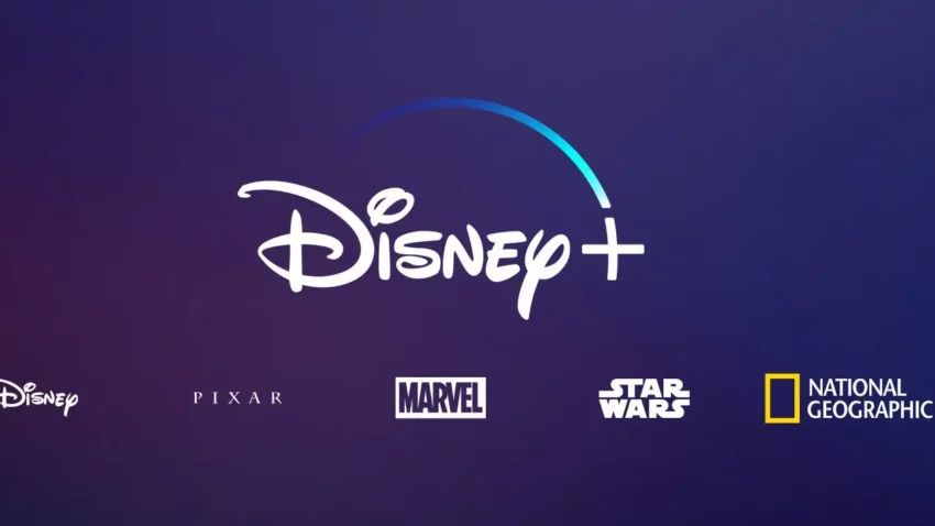 Logo du service de streaming, Disney + avec Pixar, Marvel et Star Wars.