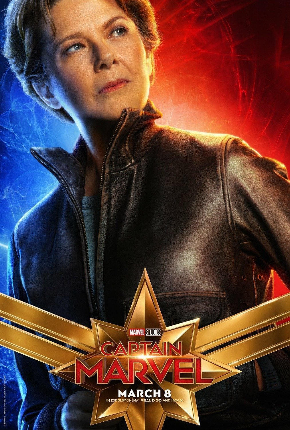 Poster du film Captain Marvel avec Annette Bening