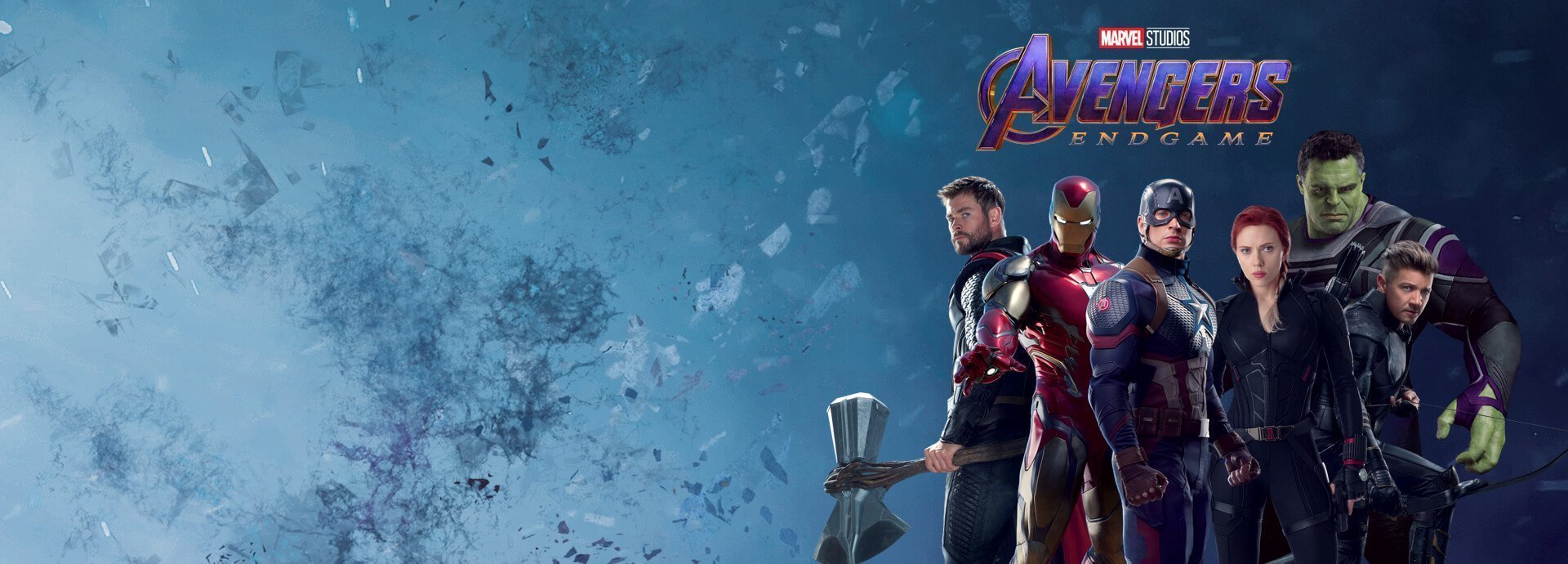 Deuxième image promotionnelle du film Avengers: Endgame présentant l'équipe composé des six Avengers d'origine