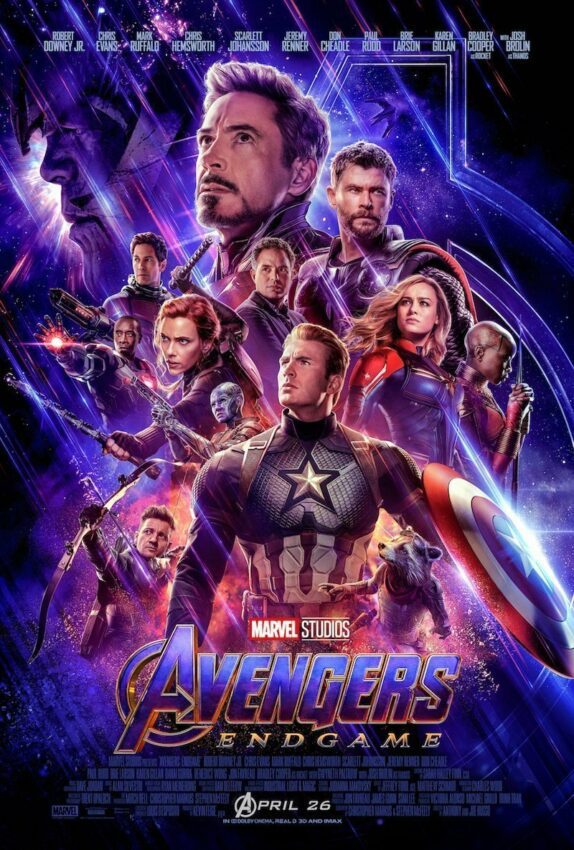 Poster officiel du film Avengers: Endgame réalisé par Anthony et Joe Russo
