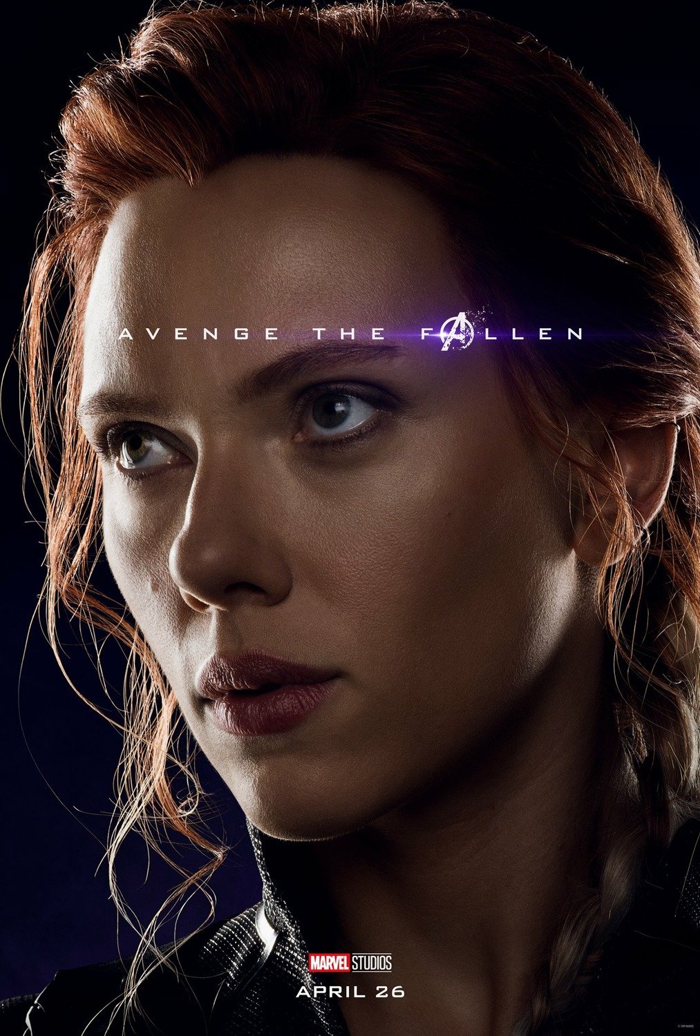 Poster du film Avengers: Endgame avec Black Widow (Scarlett Johansson)