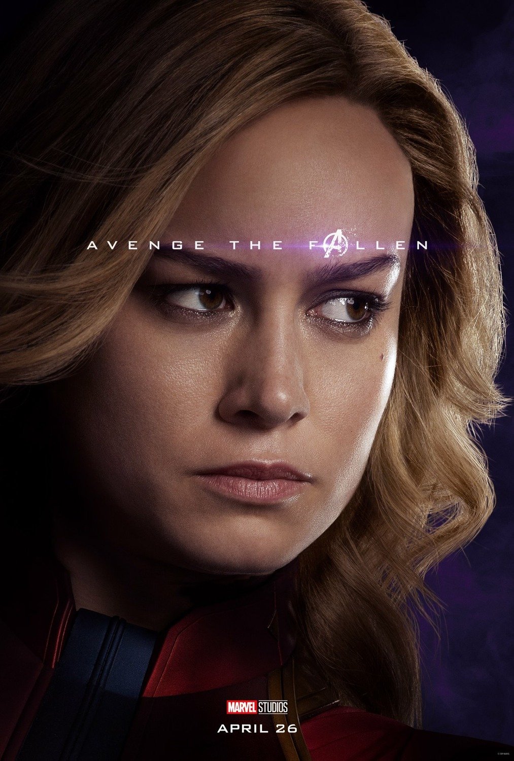 Poster du film Avengers: Endgame avec Captain Marvel (Brie Larson)