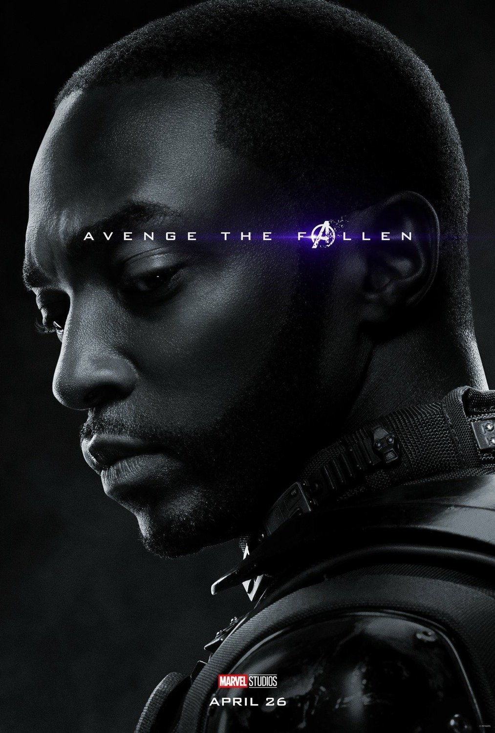 Poster du film Avengers: Endgame avec Falcon (Anthony Mackie)