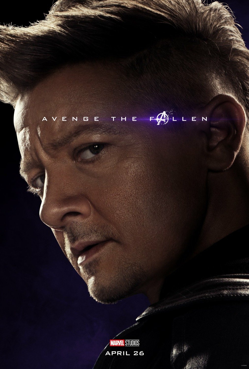 Poster du film Avengers: Endgame avec Hawkeye / Ronin (Jeremy Renner)