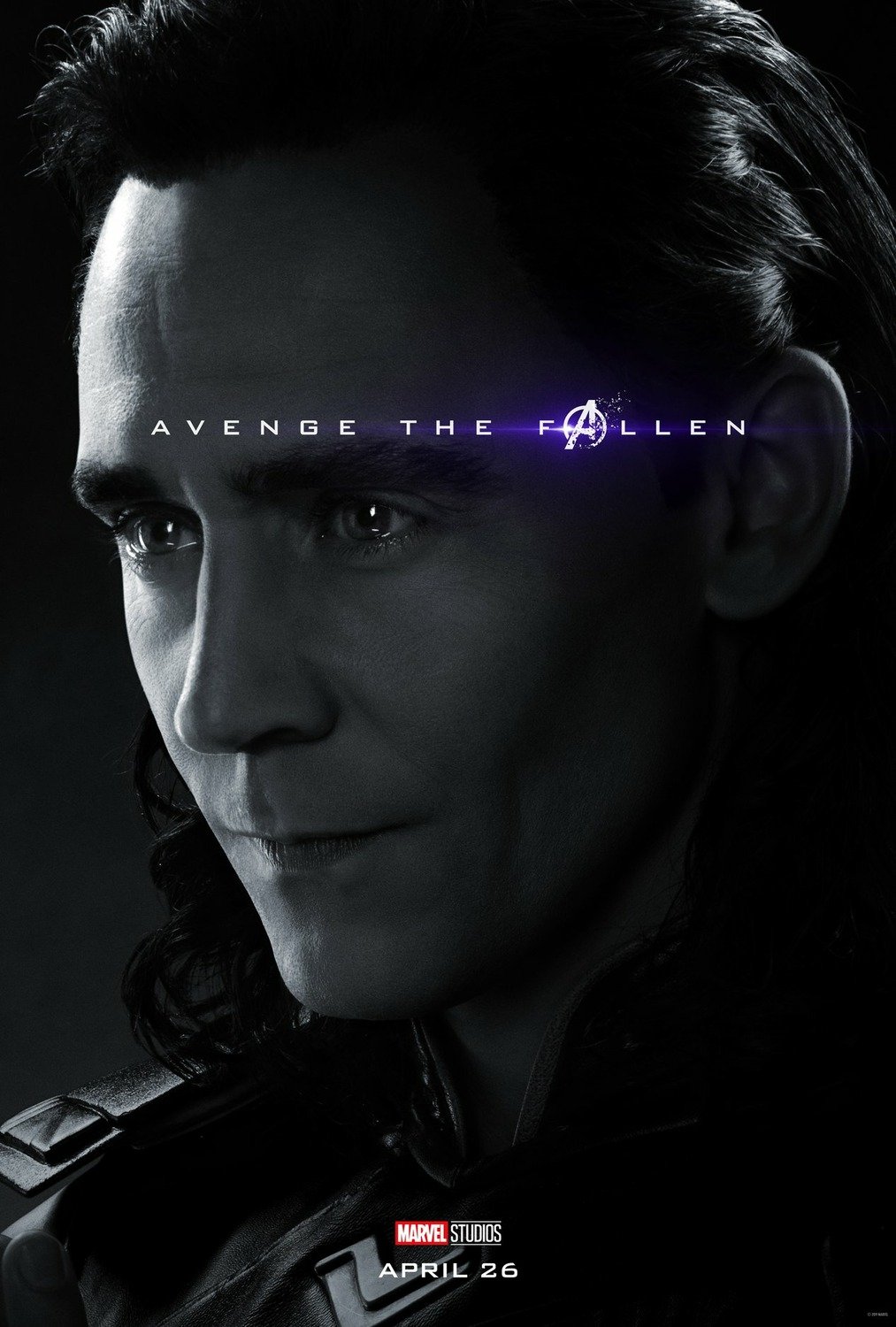 Poster du film Avengers: Endgame avec Loki (Tom Hiddleston)