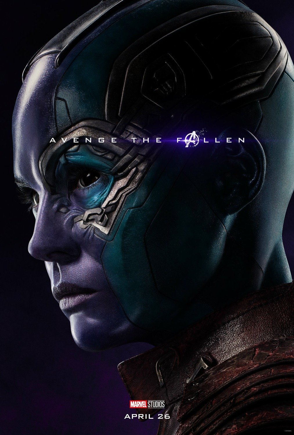 Poster du film Avengers: Endgame avec Nebula (Karen Gillan)