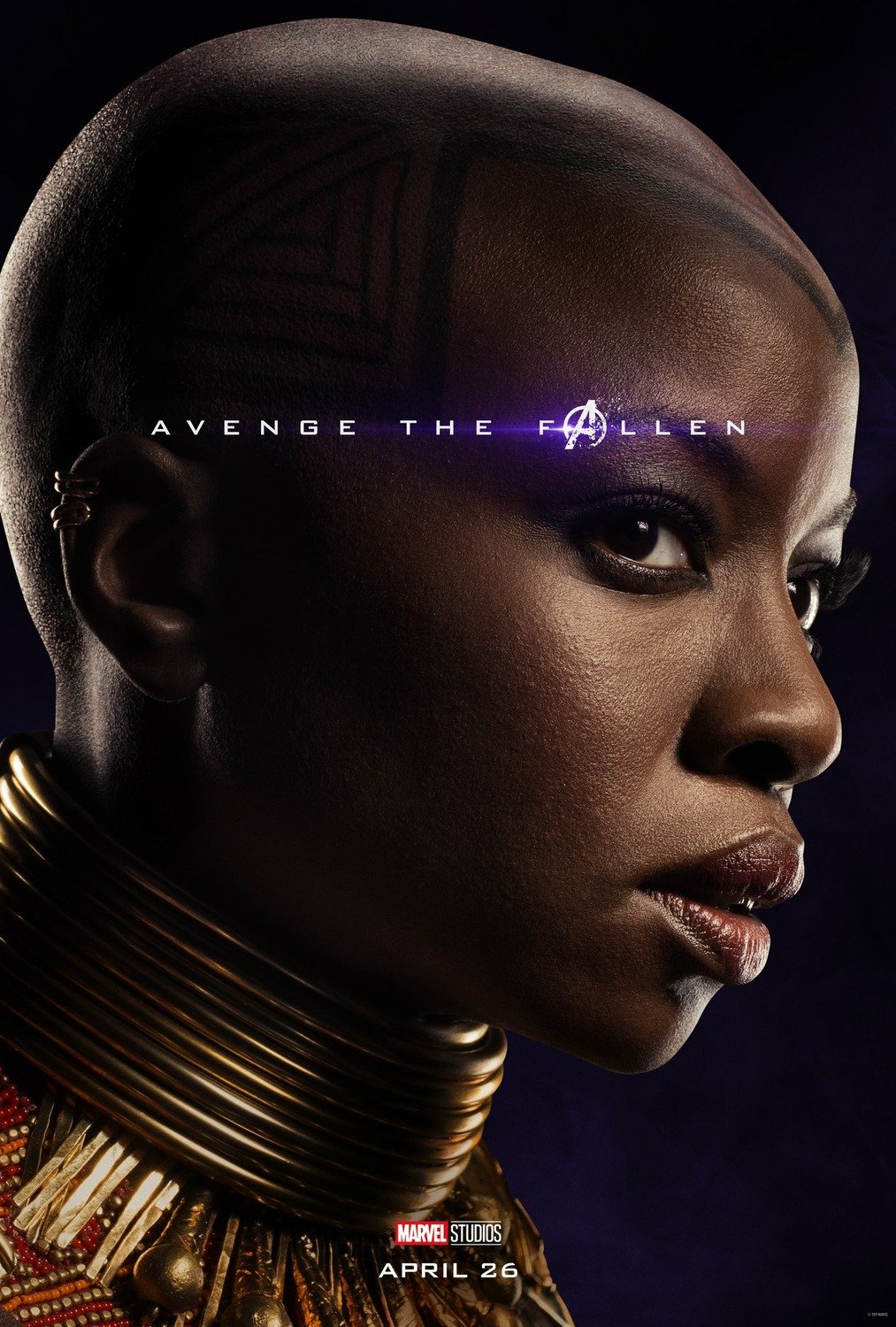 Poster du film Avengers: Endgame avec Okoye (Danai Gurira)