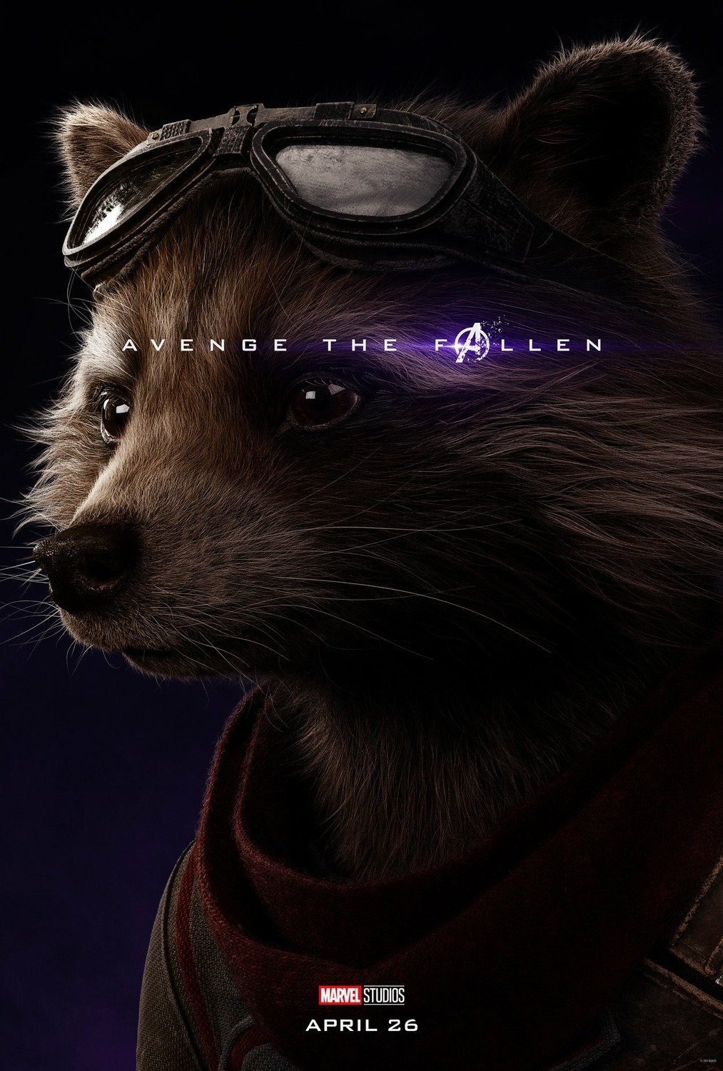 Poster du film Avengers: Endgame avec Rocket