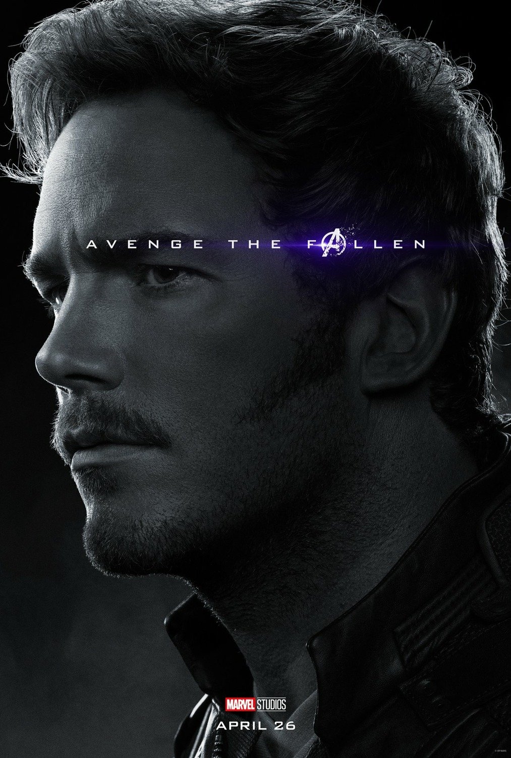 Poster du film Avengers: Endgame avec Star-Lord (Chris Pratt)