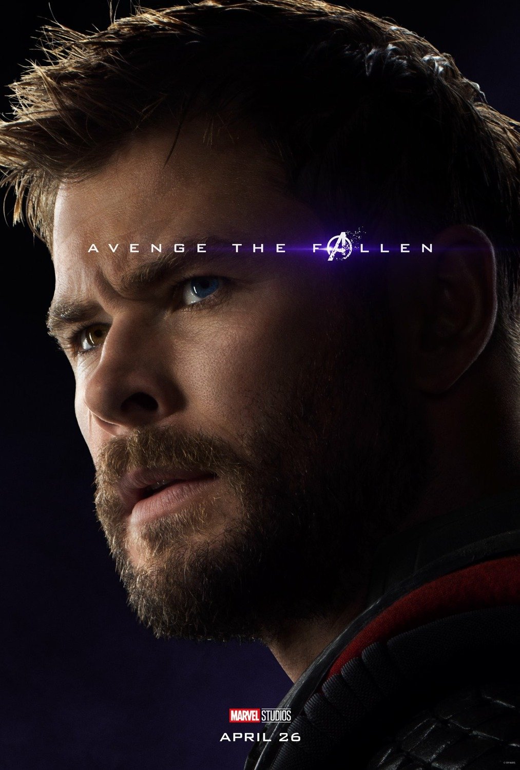 Poster du film Avengers: Endgame avec Thor (Chris Hemsworth)