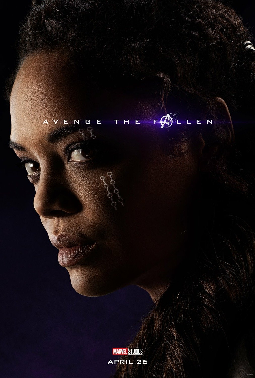 Poster du film Avengers: Endgame avec Valkyrie (Tessa Thompson)