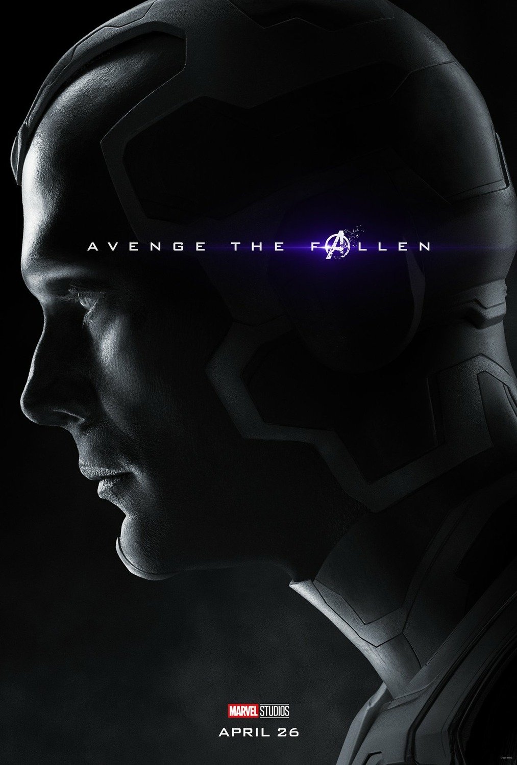 Poster du film Avengers: Endgame avec Vision (Paul Bettany)