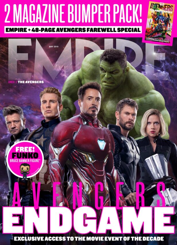 Couverture du magazine Empire dont la Une est consacrée à Avengers: Endgame