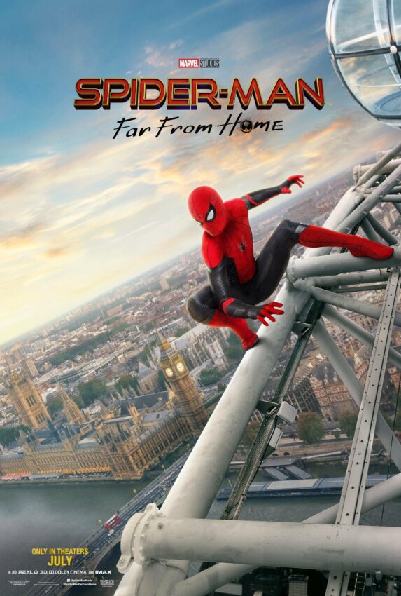 Poster pour le film Spider-Man: Far From Home à Londres, en Angleterre