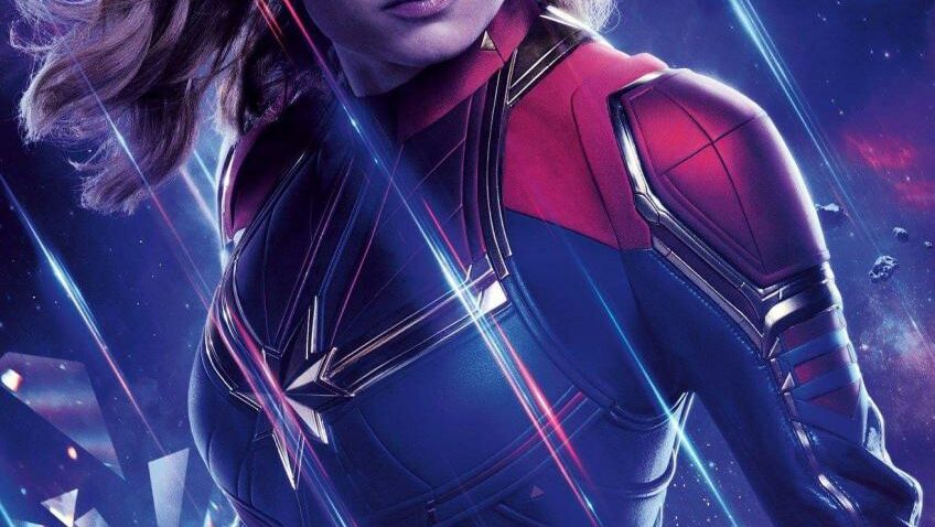 Poster du film Avengers: Endgame avec Captain Marvel