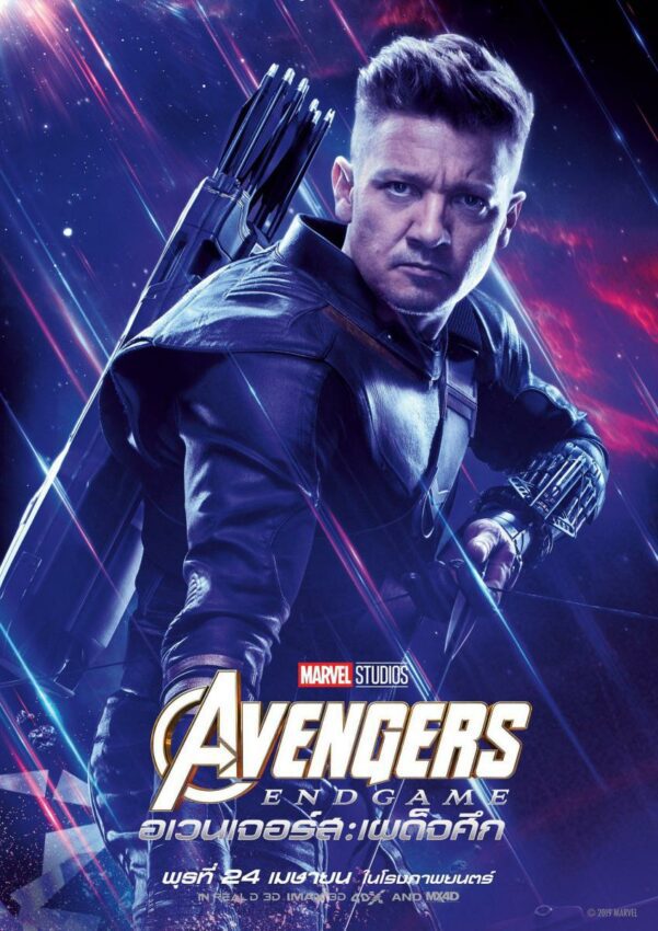 Poster du film Avengers: Endgame avec Hawkeye