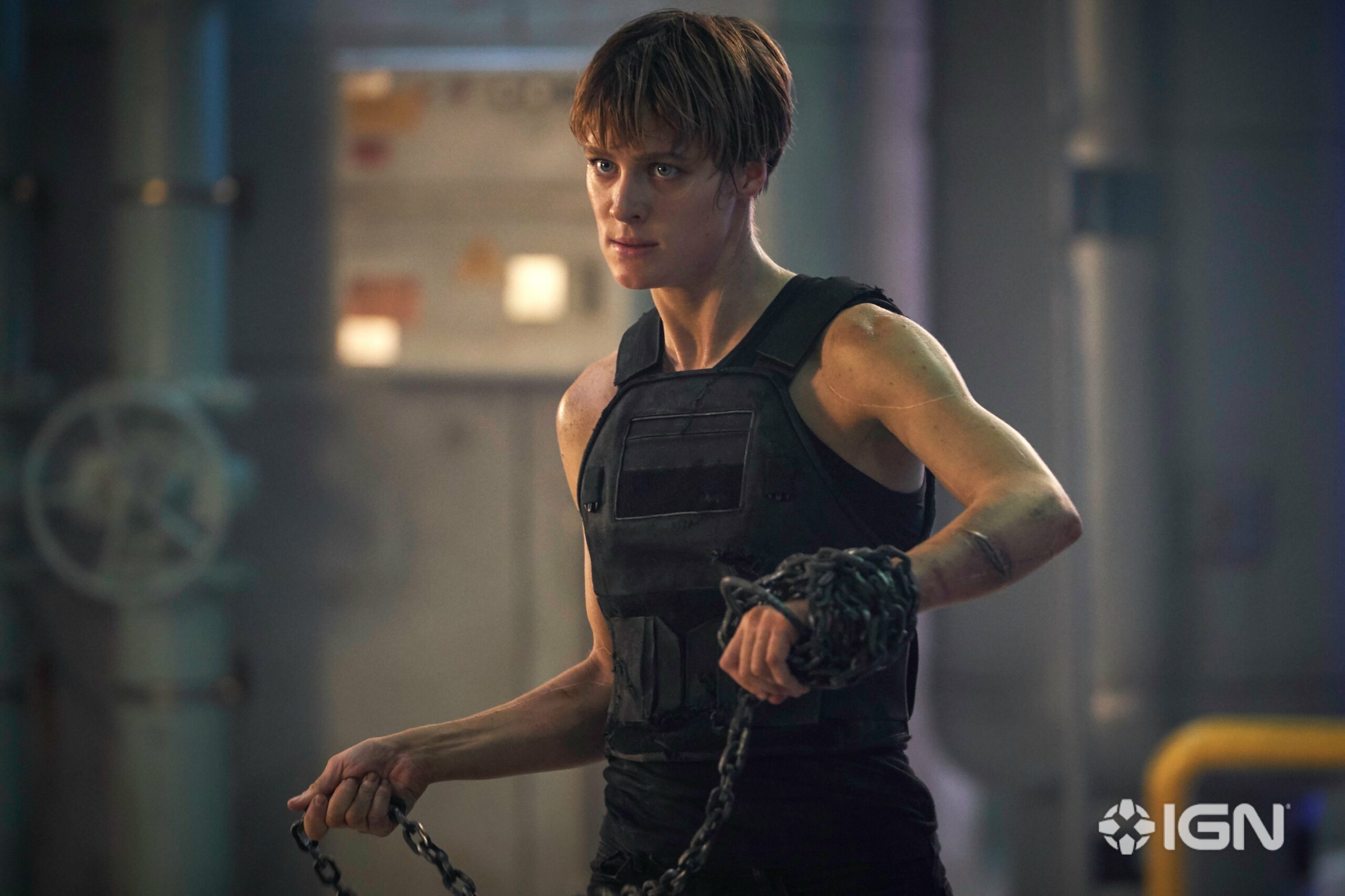 Photo du film Terminator: Dark Fate avec Mackenzie Davis (Grace)