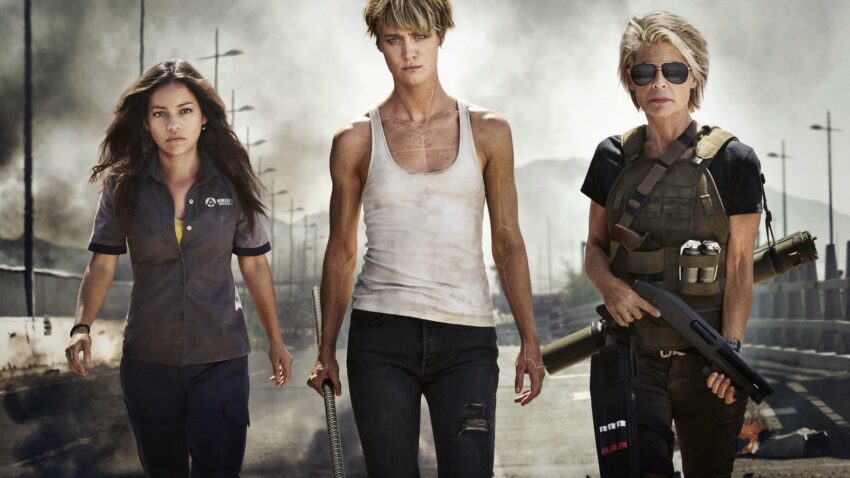 Première photo pour le film Terminator: Dark Fate réalisé par Tim Miller avec Natalia Reyes, Mackenzie Davis et Linda Hamilton