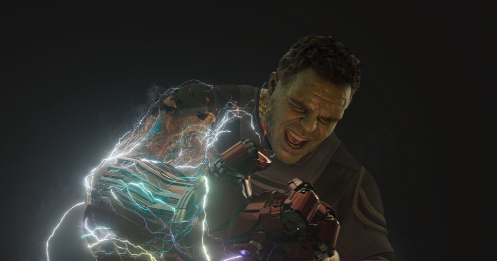 Photo du film Avengers: Endgame avec Hulk et le gant (Avant)