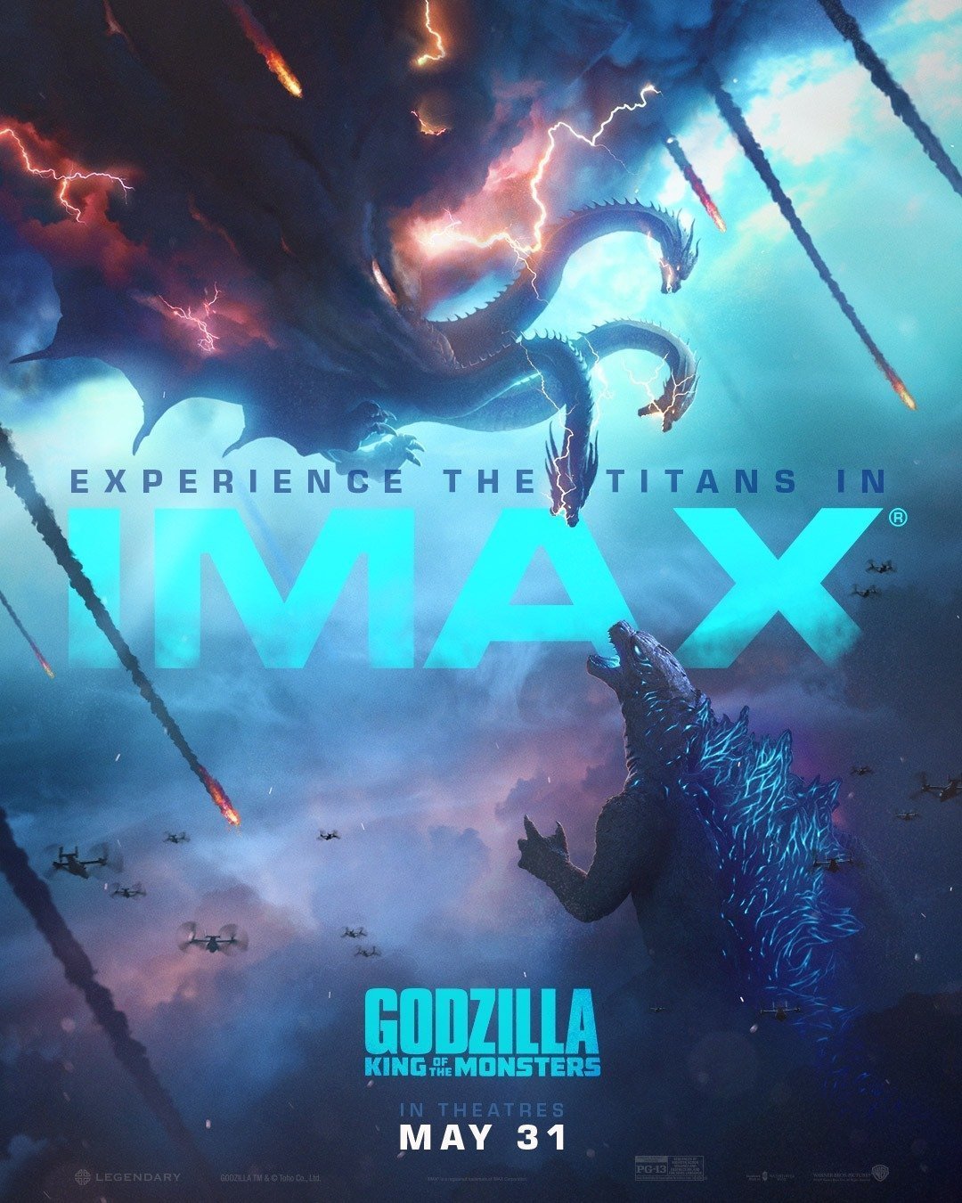 Poster IMAX du film Godzilla II - Roi des Monstres réalisé par Michael Dougherty