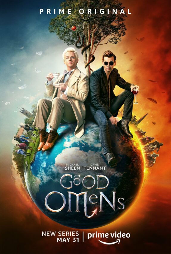 Poster de la mini-série Good Omens avec Michael Sheen et David Tennant