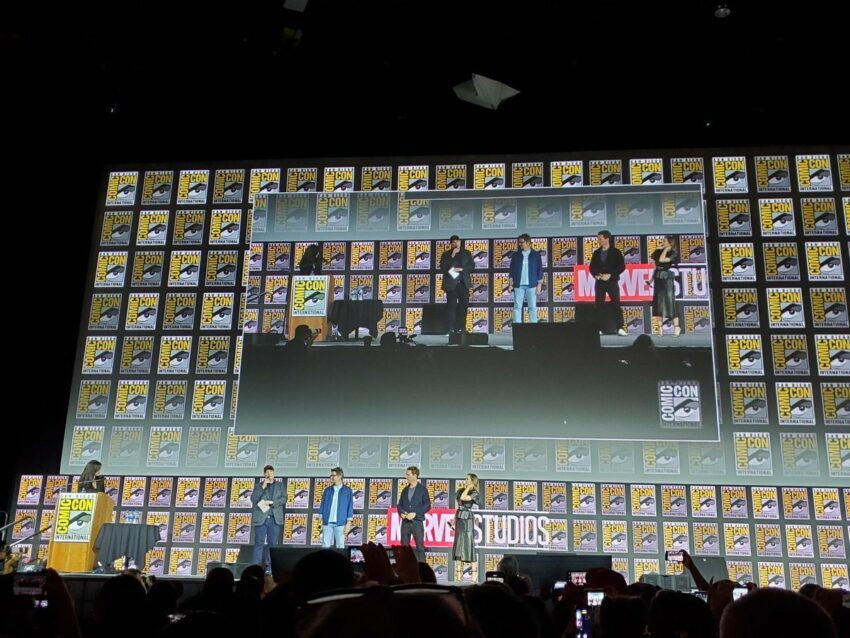 Photo du panel Marvel Studios à la Comic-Con 2019 pour le film Doctor Strange in the Multiverse of Madness avec le casting