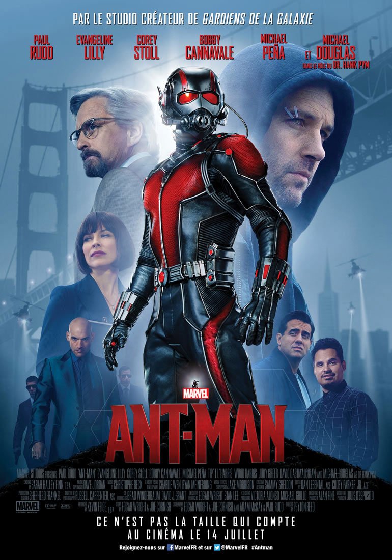 Affiche du film Ant-Man avec Paul Rudd