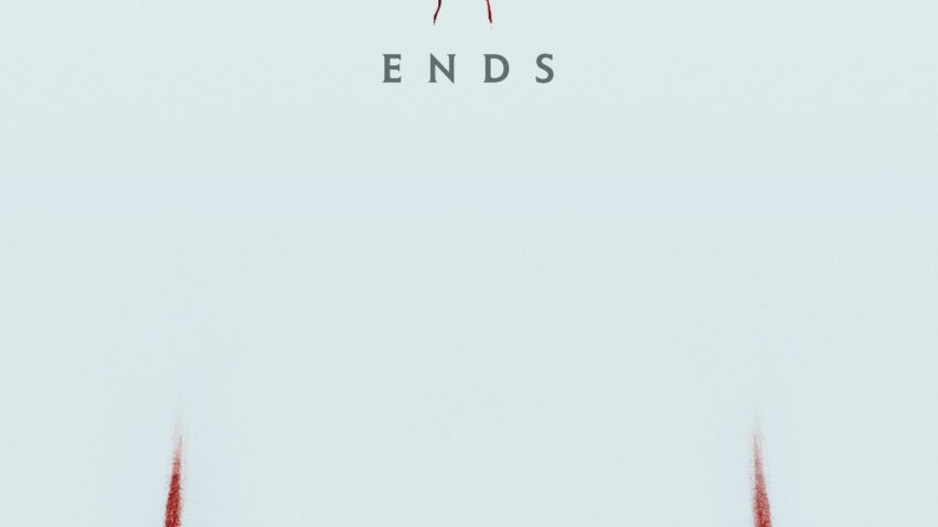Poster du film Ça: Chapitre 2 réalisé par Andres Muschietti avec Pennywise et la tagline "It ends"