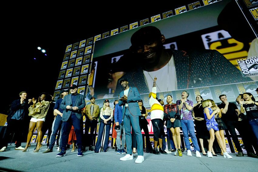 Photo du panel Marvel Studios à la Comic-Con 2019 pour le film Blade avec l'arrivée de Mahershala Ali