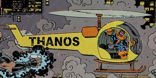 Image du Thanoscopter dans un comic Marvel