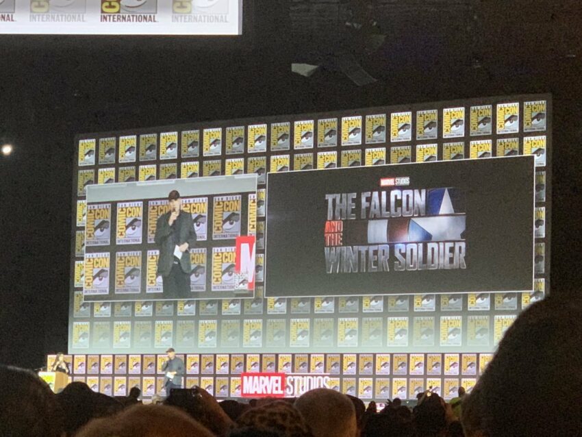 Photo du panel Marvel Studios à la Comic-Con 2019 pour la série The Falcon and The Winter Soldier avec Kevin Feige