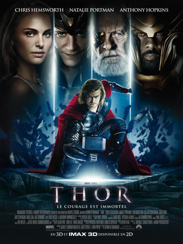 Affiche française du film Thor avec Chris Hemsworth