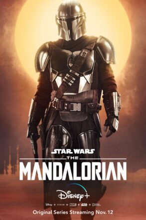 Poster pour la série Star Wars, The Mandalorian, avec le Mandalorien (Pedro Pascal)