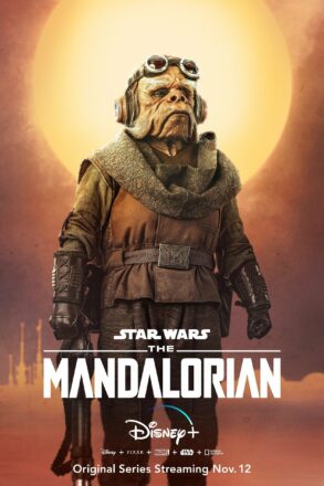 Poster pour la série Star Wars, The Mandalorian, avec Kuiil