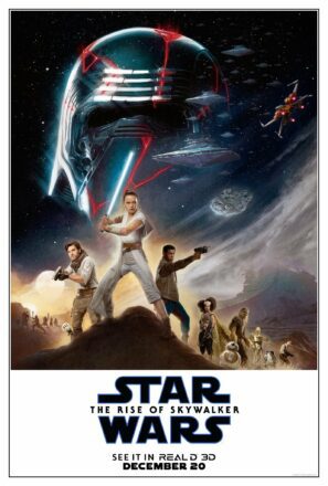 Poster Real D 3D du film Star Wars: L’Ascension de Skywalker (Star Wars: The Rise of Skywalker en VO)